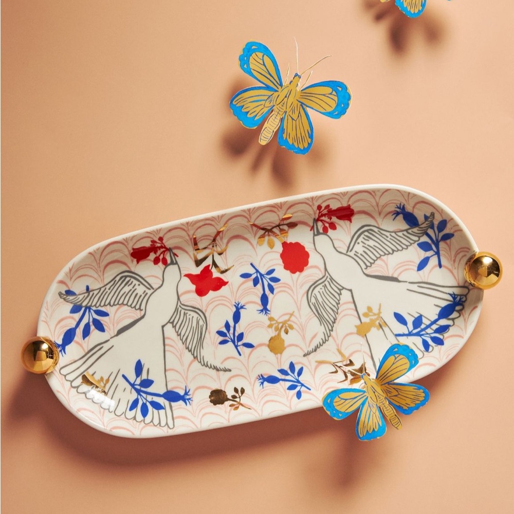 New Anthropologie Lauren McIntosh Tray